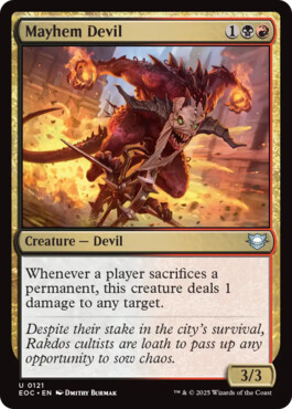 Mayhem Devil - Edge of Eternities Commander