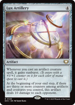 Lux Artillery - Edge of Eternities Commander