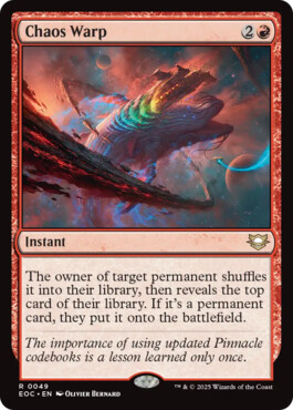 Chaos Warp - Edge of Eternities Commander