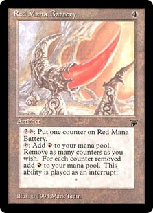 Red Mana Battery - Legends