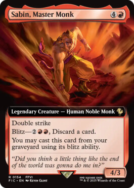 Sabin, Master Monk - Final Fantasy Commander