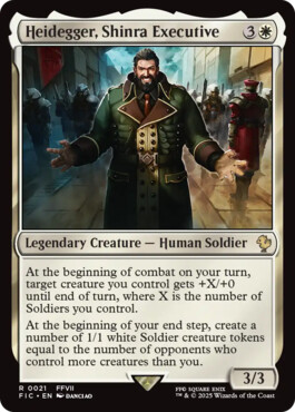 Heidegger, Shinra Executive - Final Fantasy Commander
