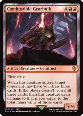 Combustible Gearhulk - Final Fantasy Commander