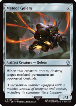 Meteor Golem - Final Fantasy Commander