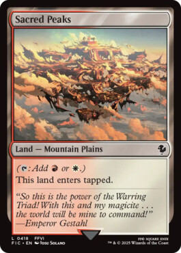 Sacred Peaks - Final Fantasy Commander