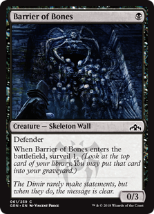 Barrier of Bones - Guilds of Ravnica