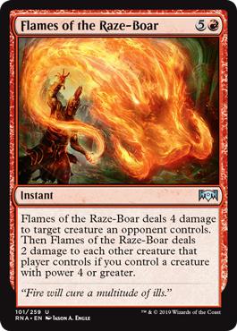 Flames of the Raze-Boar - Ravnica Allegiance