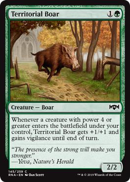 Territorial Boar - Ravnica Allegiance