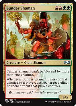 Sunder Shaman - Ravnica Allegiance