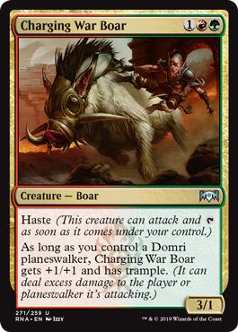 Charging War Boar - Ravnica Allegiance