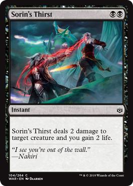 Sorin's Thirst - War of the Spark