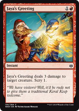 Jaya's Greeting - War of the Spark