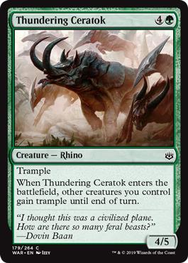 Thundering Ceratok - War of the Spark