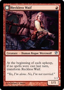 Reckless Waif -> Merciless Predator - Innistrad