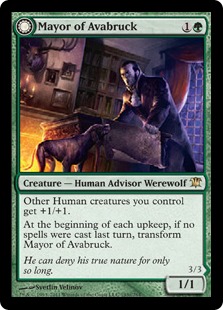 Mayor of Avabruck -> Howlpack Alpha - Innistrad