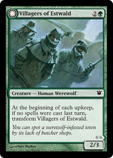 Villagers of Estwald -> Howlpack of Estwald - Innistrad