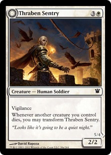 Thraben Sentry -> Thraben Militia - Innistrad