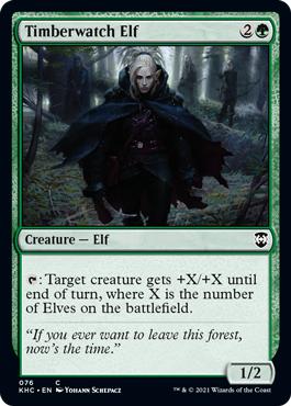 Timberwatch Elf - Kaldheim Commander