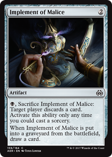Implement of Malice - Aether Revolt