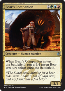 Bear's Companion - Khans of Tarkir