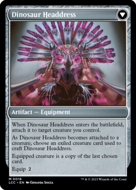 Dinosaur Headdress - The Lost Caverns of Ixalan Commander