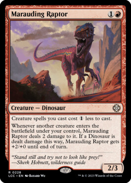 Marauding Raptor - The Lost Caverns of Ixalan Commander