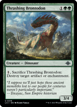 Thrashing Brontodon - The Lost Caverns of Ixalan