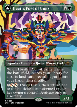 Huatli, Poet of Unity -> Roar of the Fifth People - The Lost Caverns of Ixalan