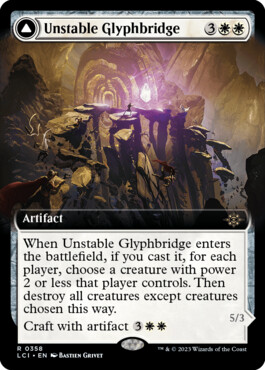 Unstable Glyphbridge -> Sandswirl Wanderglyph - The Lost Caverns of Ixalan