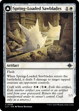 Spring-Loaded Sawblades -> Bladewheel Chariot - The Lost Caverns of Ixalan