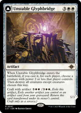 Unstable Glyphbridge -> Sandswirl Wanderglyph - The Lost Caverns of Ixalan