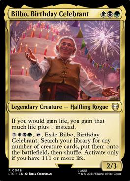 Bilbo, Birthday Celebrant - The Lord of the Rings: Tales of Middle Earth Commander