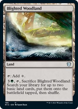 Blighted Woodland - Innistrad: Midnight Hunt Commander