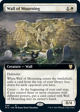 Wall of Mourning - Innistrad: Midnight Hunt Commander