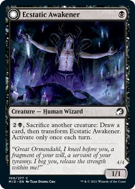 Ecstatic Awakener -> Awoken Demon - Innistrad: Midnight Hunt