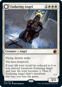 Enduring Angel -> Angelic Enforcer - Innistrad: Midnight Hunt