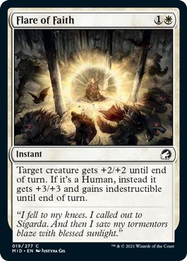 Flare of Faith - Innistrad: Midnight Hunt