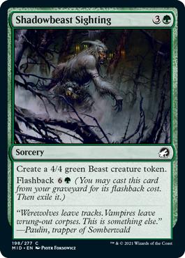 Shadowbeast Sighting - Innistrad: Midnight Hunt