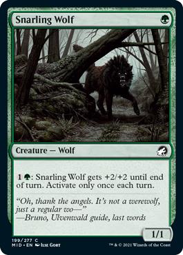 Snarling Wolf - Innistrad: Midnight Hunt