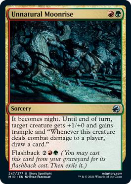 Unnatural Moonrise - Innistrad: Midnight Hunt