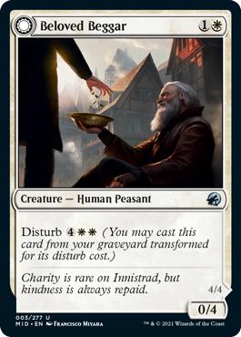 Beloved Beggar -> Generous Soul - Innistrad: Midnight Hunt