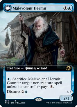 Malevolent Hermit -> Benevolent Geist - Innistrad: Midnight Hunt