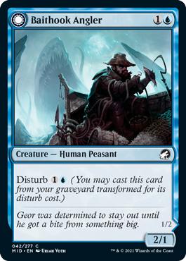 Baithook Angler -> Hook-Haunt Drifter - Innistrad: Midnight Hunt