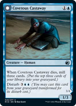 Covetous Castaway -> Ghostly Castigator - Innistrad: Midnight Hunt