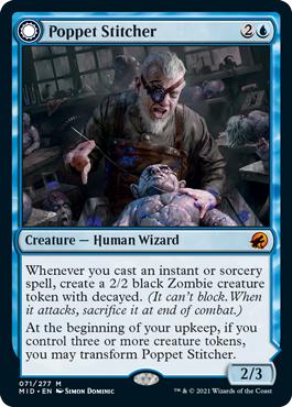 Poppet Stitcher -> Poppet Factory - Innistrad: Midnight Hunt