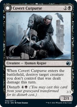 Covert Cutpurse -> Covetous Geist - Innistrad: Midnight Hunt