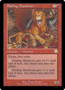 Flailing Manticore - Mercadian Masques