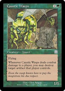 Caustic Wasps - Mercadian Masques