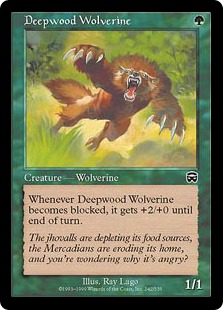 Deepwood Wolverine - Mercadian Masques