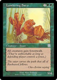 Lumbering Satyr - Mercadian Masques